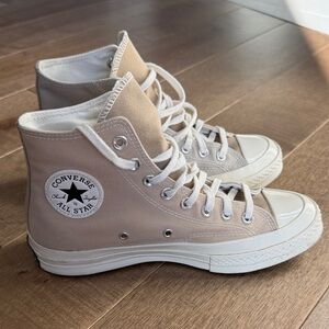 Converse Beige High-Top Sneakers
